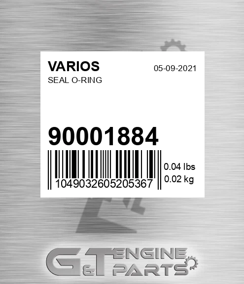 900.01884 Seal O-ring for VARIOS