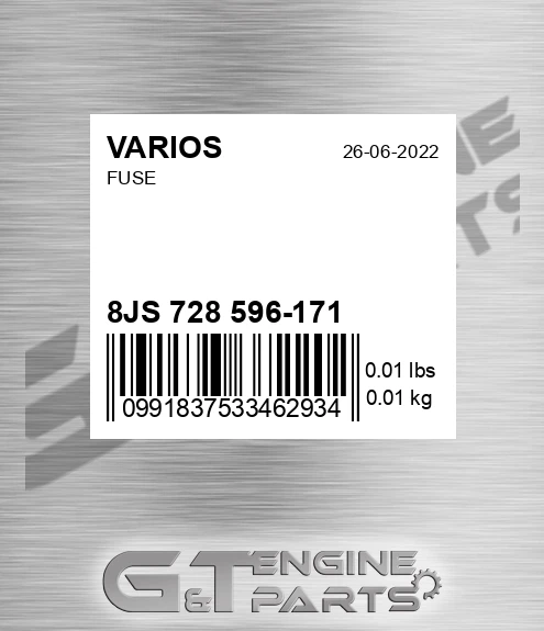 8JS 728 596-171 Fuse