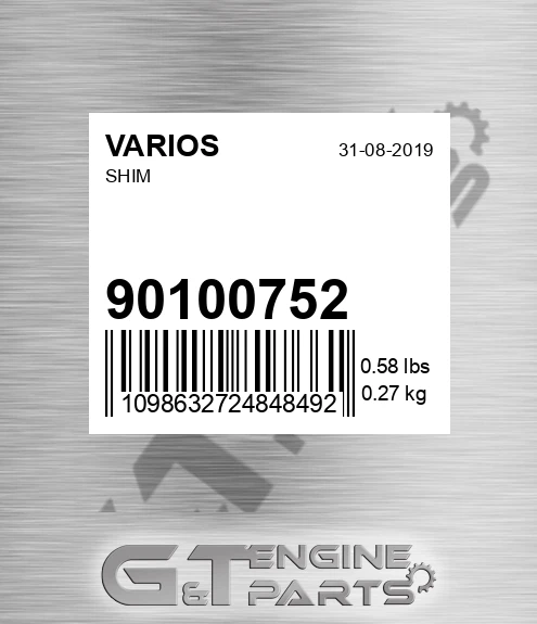 901.00752 Shim for VARIOS