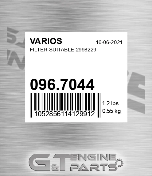 096.7044 Filter Suitable 2998229