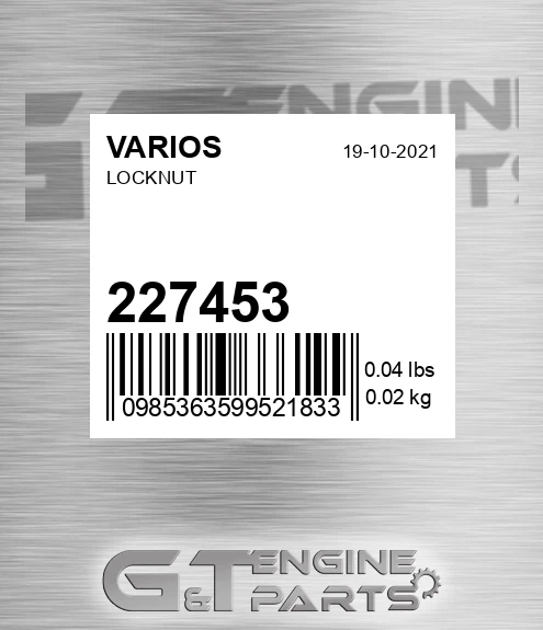 227453 Locknut