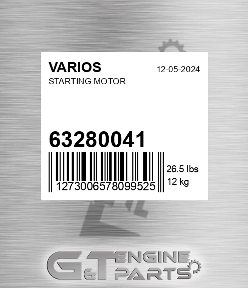 63280041+ Starting Motor