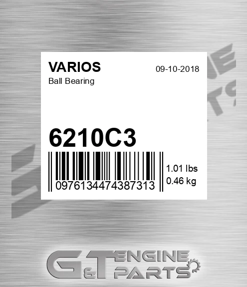 6210C3 Ball Bearing for VARIOS