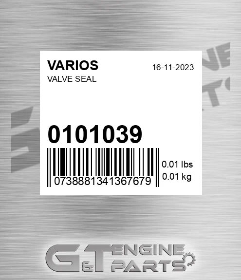 010.1039 Valve Seal for VARIOS