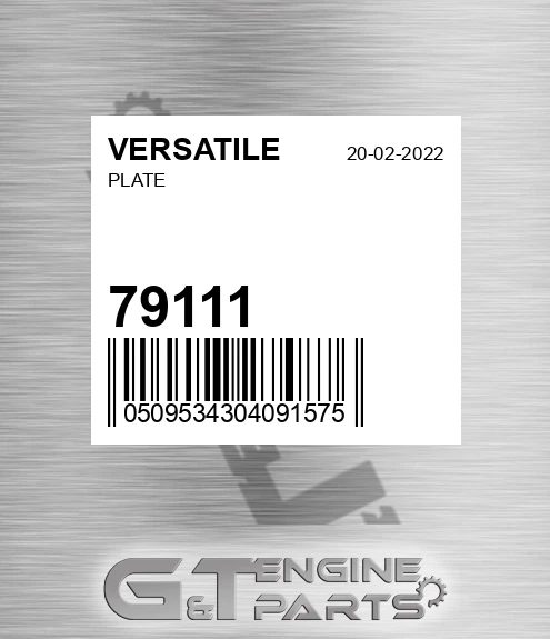 79111 VERSATILE Plate