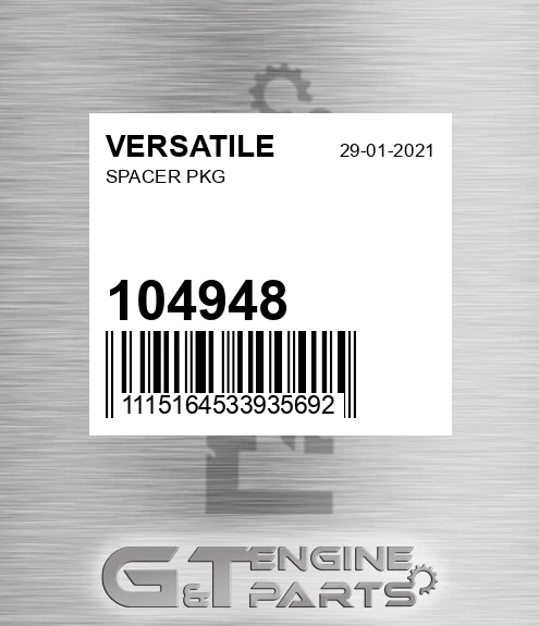 104948 Spacer Pkg