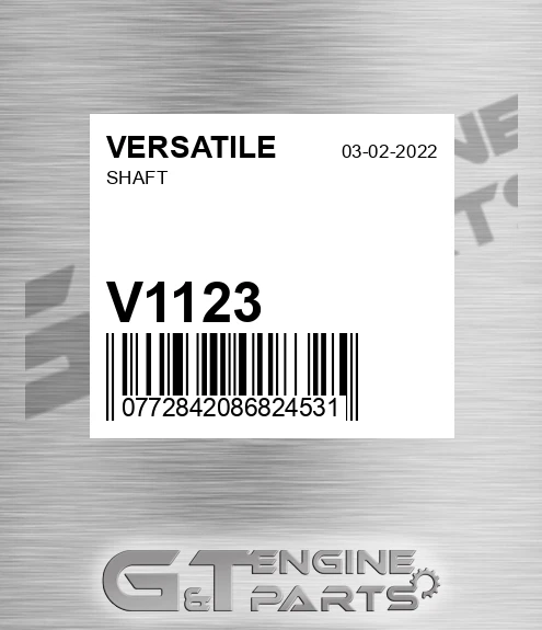 V1123 VERSATILE Shaft
