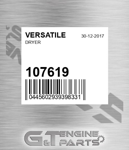 107619 VERSATILE Dryer