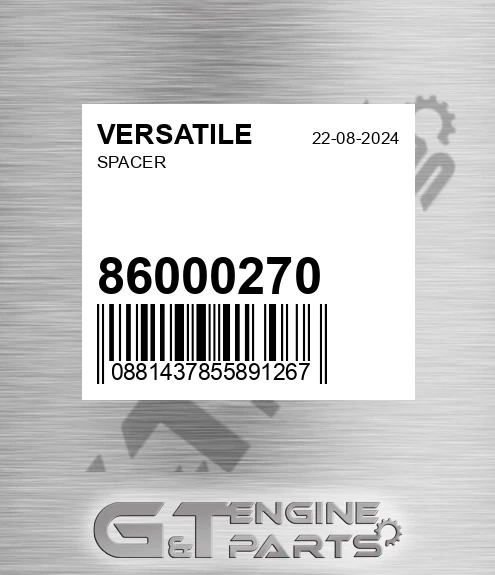 86000270 Spacer
