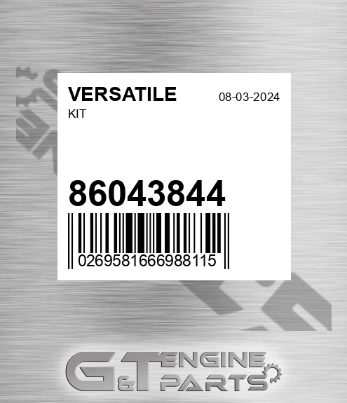 86043844 VERSATILE Kit