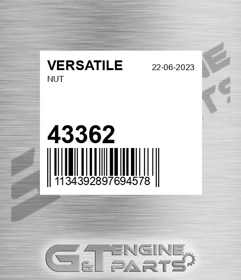 43362 VERSATILE Nut