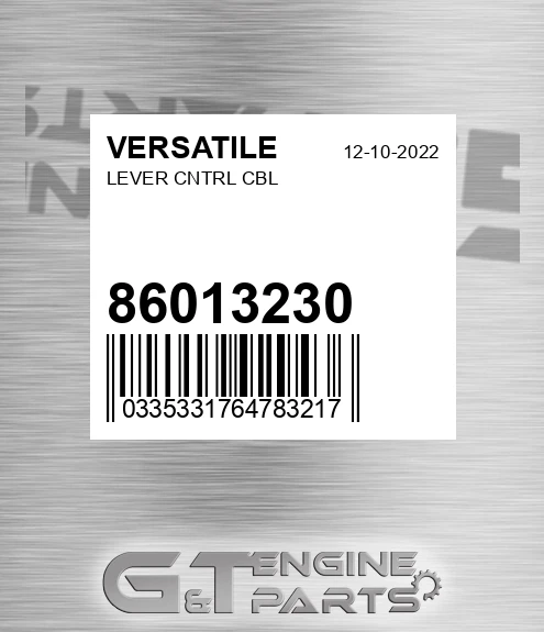 86013230 Lever Cntrl Cbl