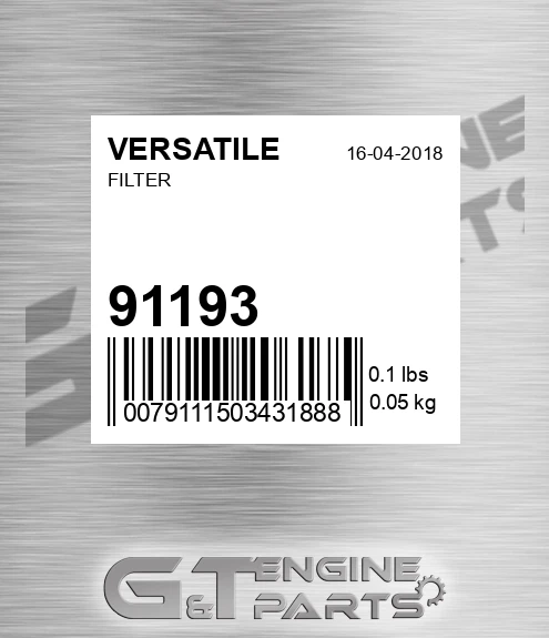 91193 VERSATILE Filter