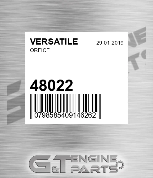 48022 VERSATILE Orfice