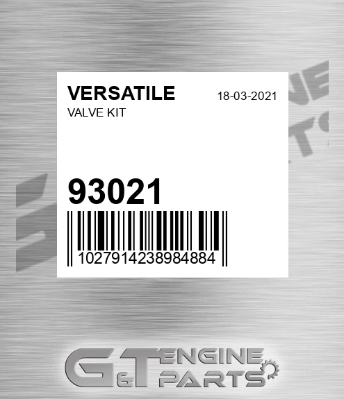 93021 VERSATILE Valve Kit