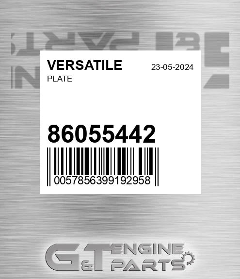 86055442 VERSATILE Plate