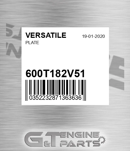600T182V51 VERSATILE Plate