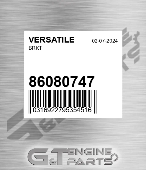 86080747 Brkt