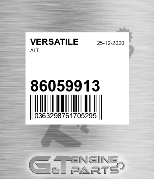 86059913 VERSATILE Alt