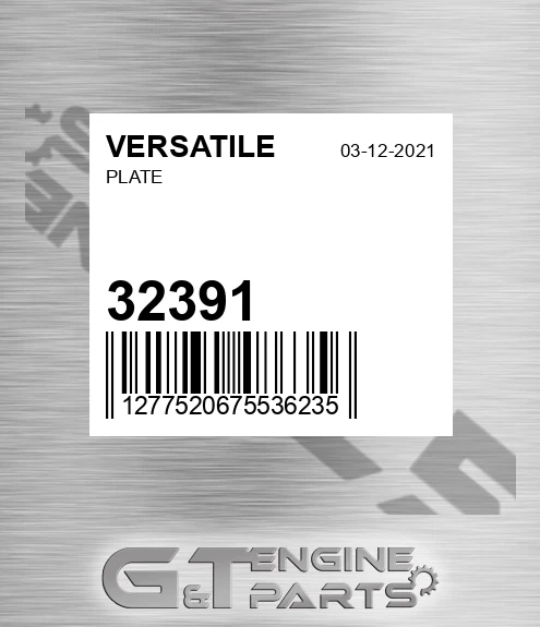 32391 VERSATILE Plate
