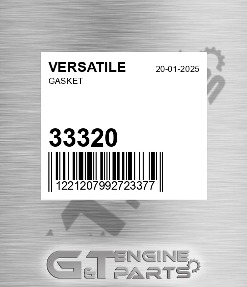 33320 VERSATILE Gasket