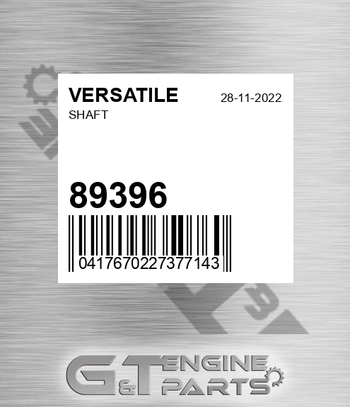 89396 VERSATILE Shaft