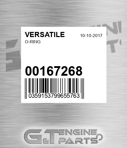 00167268 O-ring