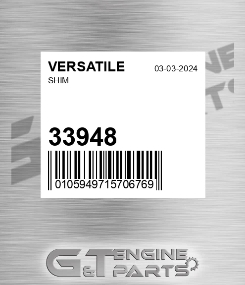 33948 VERSATILE Shim