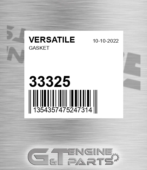 33325 VERSATILE Gasket