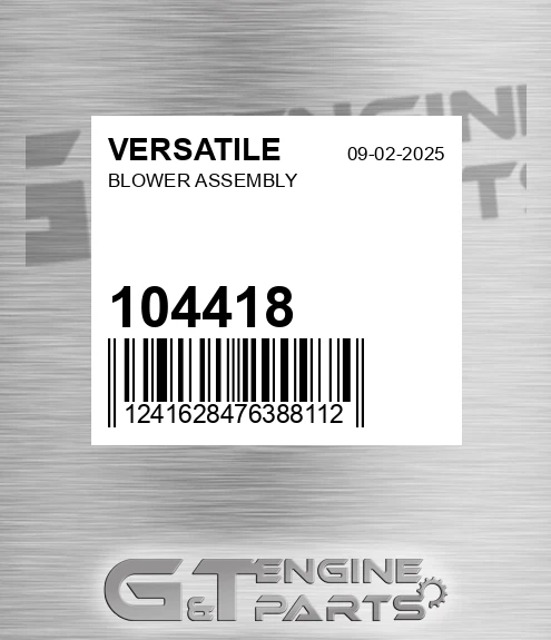 104418 Blower Assembly