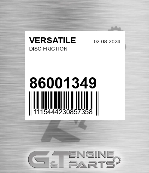 86001349 Disc Friction
