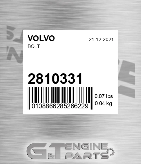 2810331 VOLVO Bolt