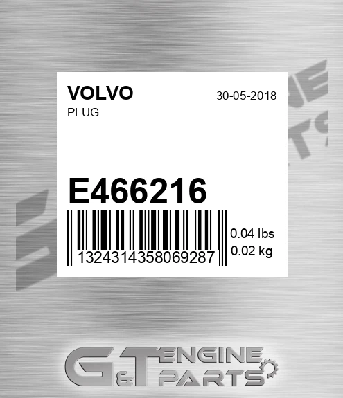 E466216 VOLVO Plug