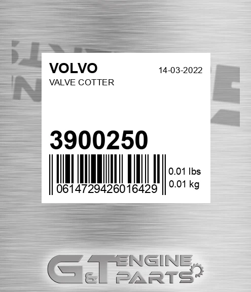 3900250 VOLVO Valve Cotter