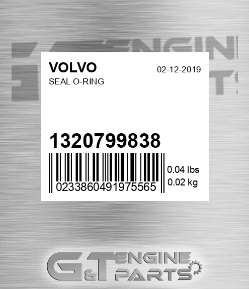 1320799838 Seal O-ring for VOLVO