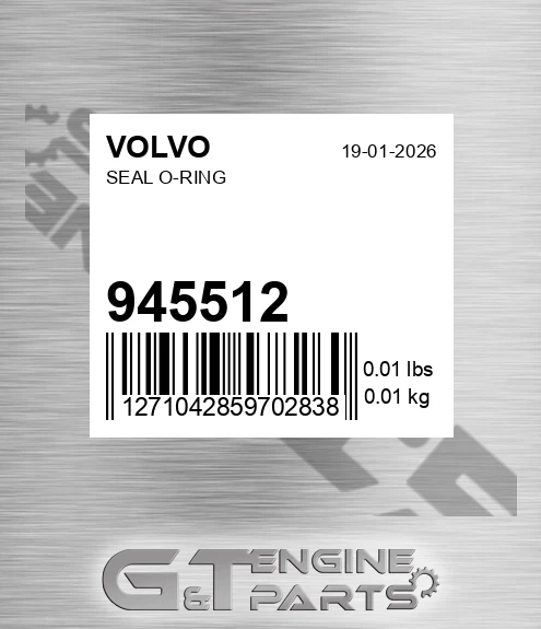 945512 Seal O-ring for VOLVO
