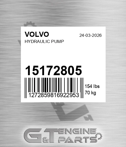 15172805 Hydraulic Pump for VOLVO