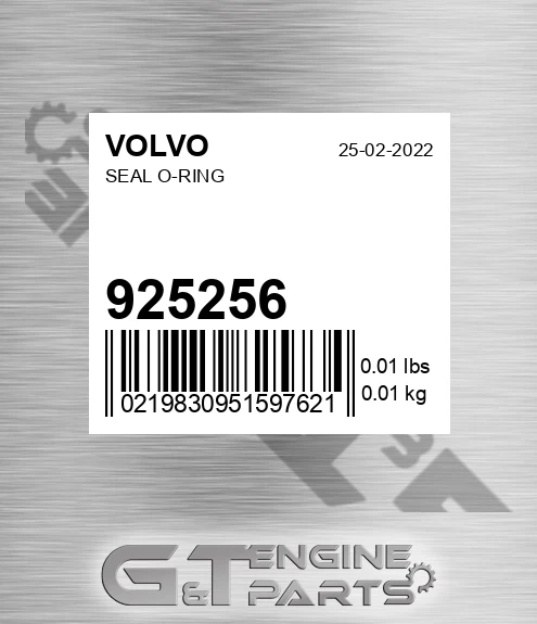 925256 VOLVO Seal O-ring