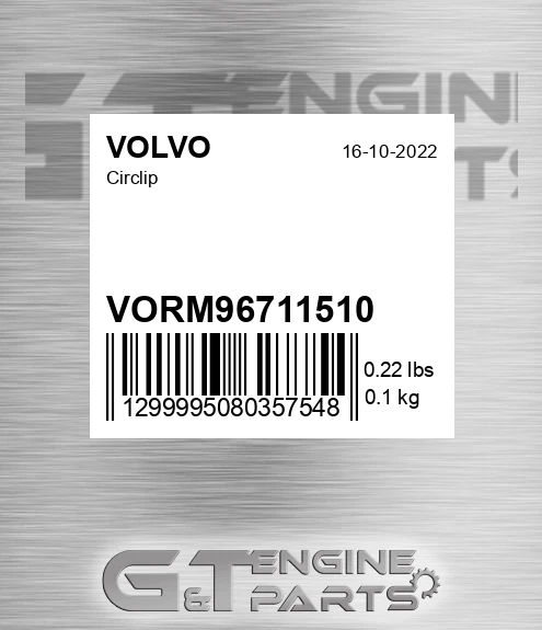 VORM96711510 Circlip for VOLVO