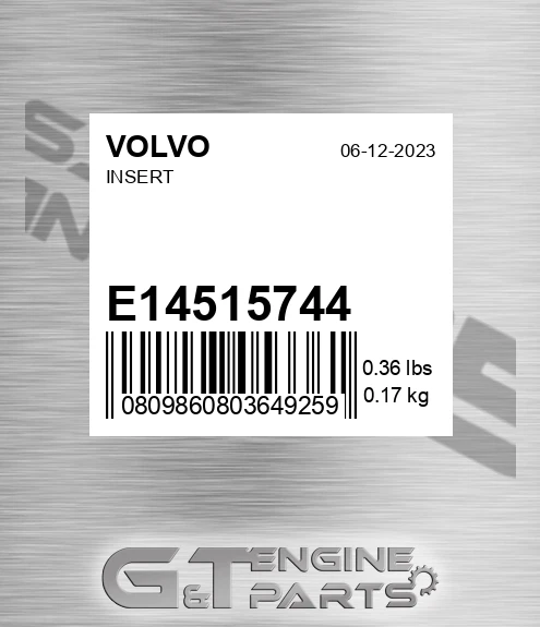 E14515744 VOLVO Insert