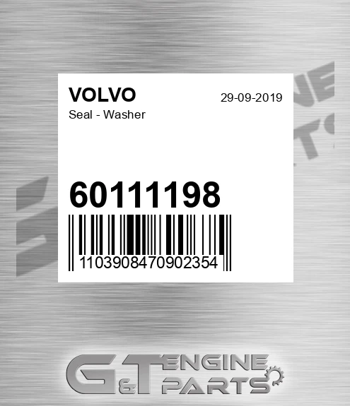 60111198 Seal - Washer for VOLVO