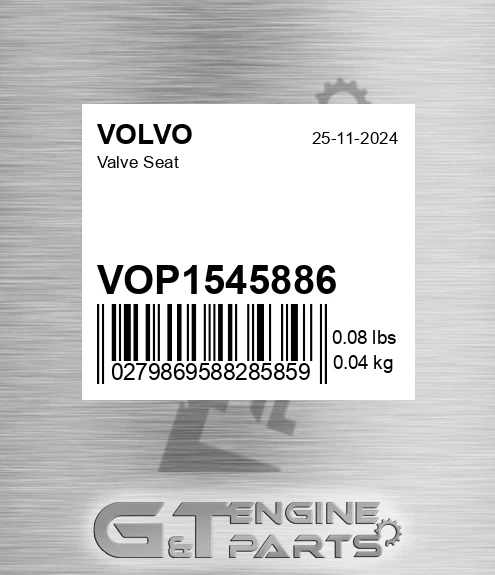 VOP1545886 Valve Seat for VOLVO