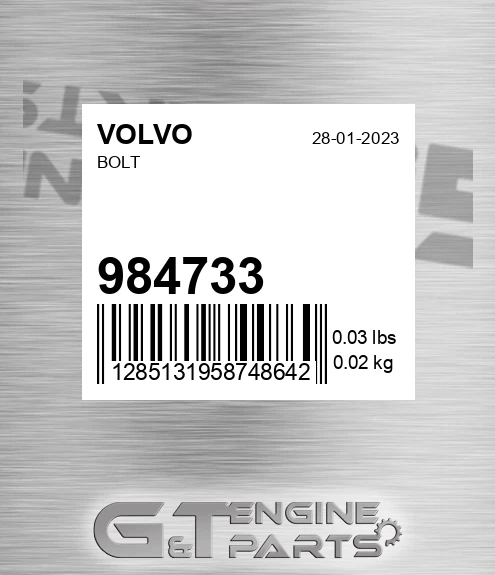 984733 Bolt for VOLVO