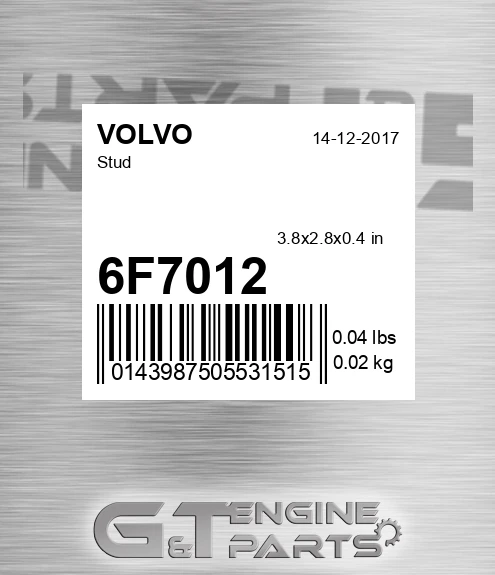 6F7012 Stud