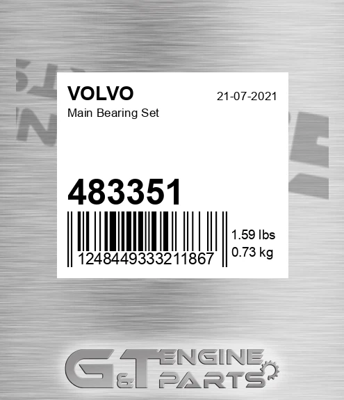 483351 VOLVO Main Bearing Set