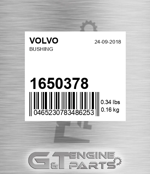 1650378 Bushing for VOLVO