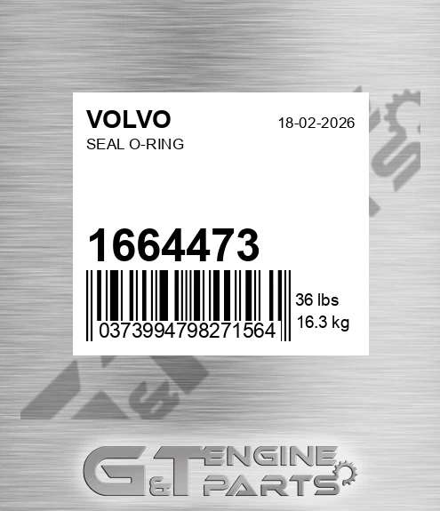 1664473 Seal O-ring