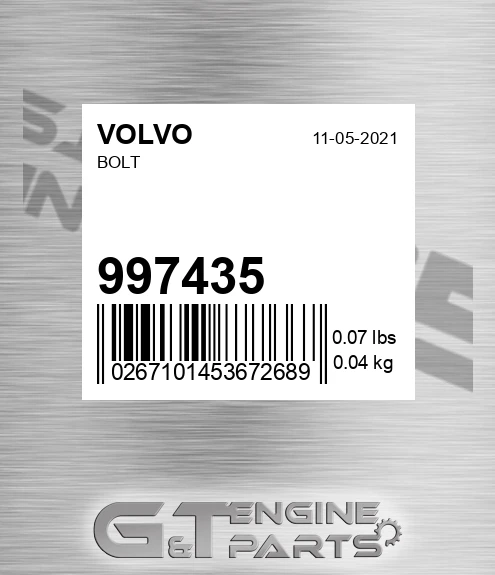 997435 Bolt for VOLVO