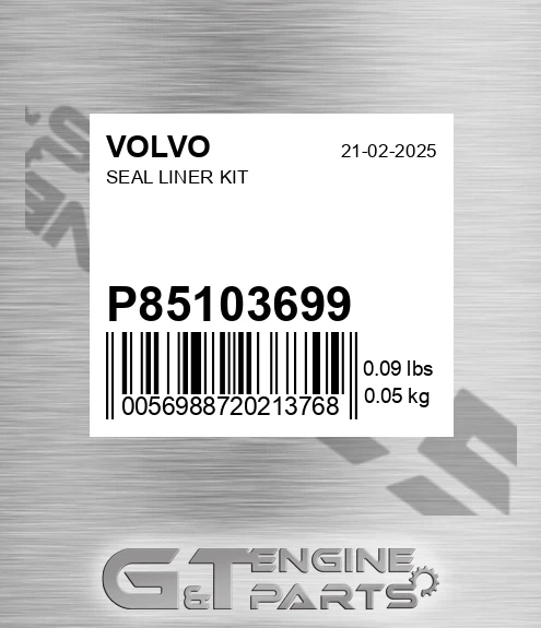 P85103699 Seal Liner Kit