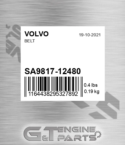 SA9817-12480 Belt for VOLVO